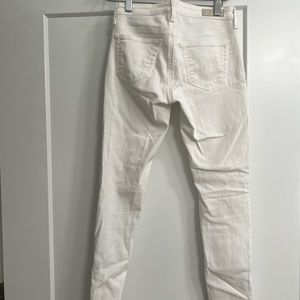 AG white jeans, the legging ankle super skinny ankle